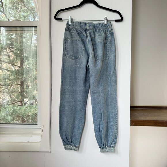 Rag & Bone Miramar Sweatpant Jean Joggers Light Wash Blue XXS - Picture 9 of 13